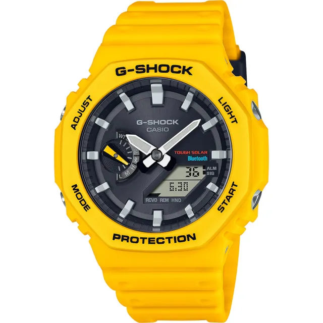 【CASIO 卡西歐】G-SHOCK  藍牙八角太陽能電子錶 畢業禮物(GA-B2100C-9A)