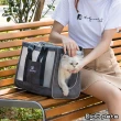 【Dido pets】肩帶升級款 透氣半透時尚輕便寵物袋 寵物包 寵物外出包(PT120)