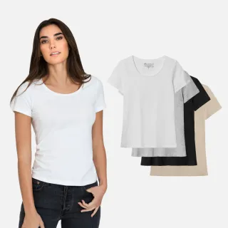 【Bread & Boxers】Crew-Neck 有機棉女用圓領Ｔ 素t 短t 短袖上衣 女上衣