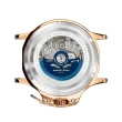 【GIORGIO FEDON 1919】喬治菲登 海藍寶石系列 機械錶 真皮錶帶-藍x玫塊金/45mm(GFCL005)