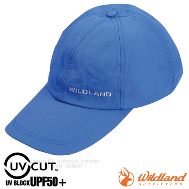 【Wildland 荒野】中性抗UV透氣棒球帽.防晒遮陽帽.鴨舌帽(W1013 地中海藍)