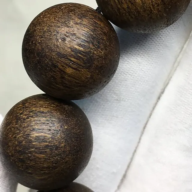 【桃花源創意工坊】文萊黑油雙面紋軟絲沉香手鍊(手鍊)