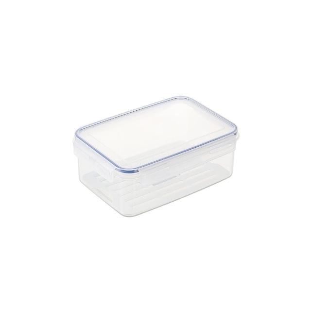 【KEYWAY 聯府】環扣長型保鮮盒450ml+3400ml-3入組合(MIT台灣製造)
