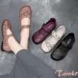 【Taroko】蒲公英花瓣鏤空真牛皮豆豆鞋(4色可選)
