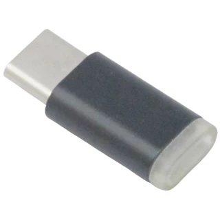【月陽】金屬母座Micro USB轉Type-C轉接頭(USBMC2)
