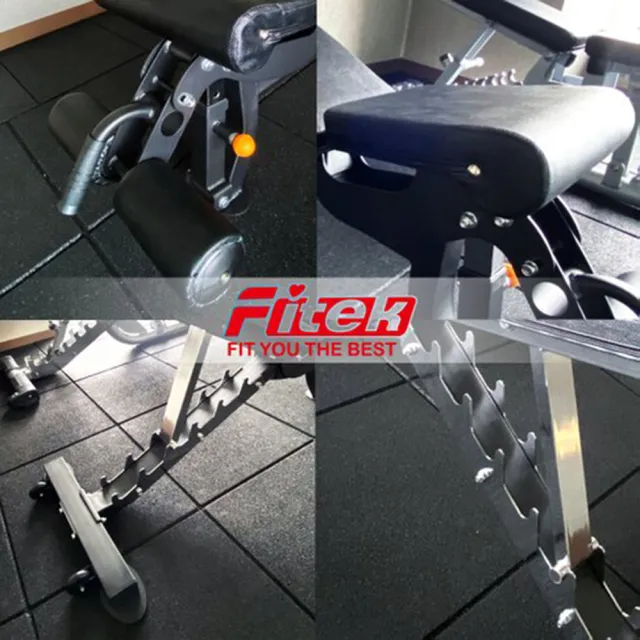 【Fitek】可調式重訓椅 調整型舉重椅 053A(臥推椅 臥推平板椅 啞鈴椅)