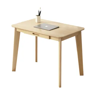 【AOTTO】北歐風實木桌腳單抽屜書桌 電腦桌(工作桌 化妝桌 桌子 辦公桌)