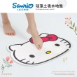 【收納王妃】Sanrio 三麗鷗 HELLO KITTY大頭造型 硬式珪藻土 地墊 腳踏墊 珪藻土(尺寸:50x40x0.9cm)