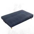 【文創集】奧略可拆洗棉麻布展開式沙發/沙發床(二色可選)