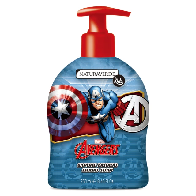 即期品【義大利進口 Avengers】潔膚露-Captain America(250ml)