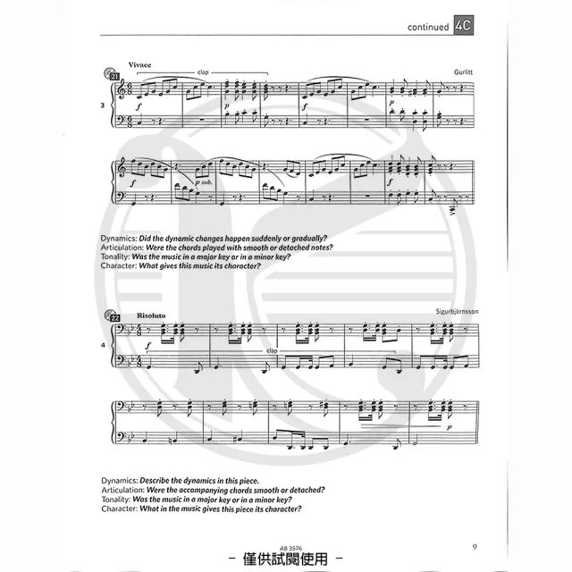 【ABRSM 英國皇家】聽力測驗試題 第4-5級 含2片CD(Specimen Aural Tests Grade 4-5 With 2 CDs)