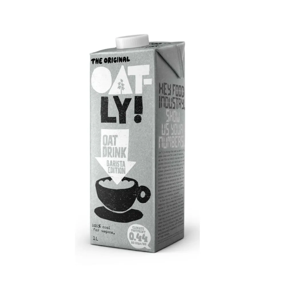 【Oatly】咖啡師 燕麥奶 1L/瓶(無加糖 咖啡大師)