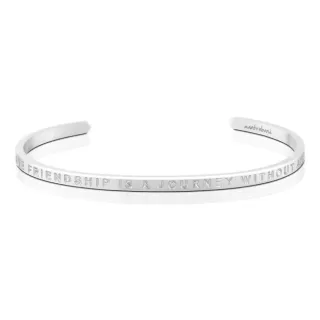 【MantraBand】A True Friendship Is A Journey Without An End 銀色手環 友誼長存(無墨字款)