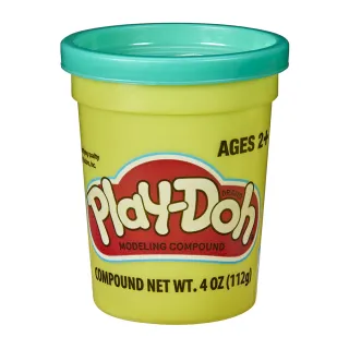 【PLAYDOH 培樂多】補充罐系列(無毒 單罐黏土4oz-藍綠色 B6756)
