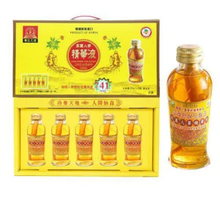 【金蔘】高麗人蔘精華液禮盒120mlx1盒x5瓶(韓國進口、免運費)