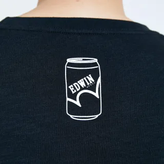 【EDWIN】男裝 人氣復刻款 超市 飲品LOGO短袖T恤(黑色)