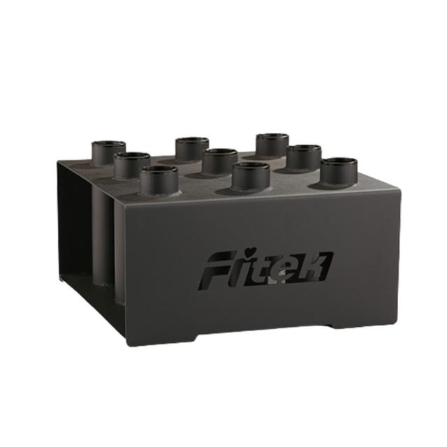 【Fitek】奧林匹克槓專用九孔槓鈴座/直立式長槓架(九孔長槓架/長槓香爐/奧槓香爐/長槓收納座/九孔置槓架)
