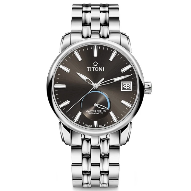 【TITONI 梅花錶】大師系列 瑞士官方COSC天文台認證 機械腕錶 / 41mm 母親節 禮物(94388S-579)