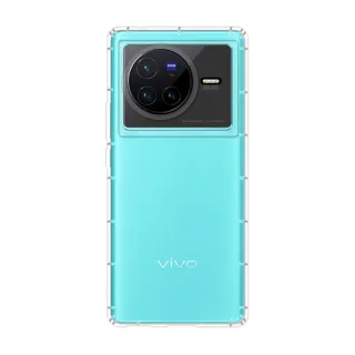 【RedMoon】vivo X80 5G 防摔透明TPU手機軟殼 鏡頭孔增高版