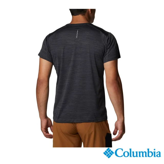 【Columbia 哥倫比亞 官方旗艦】男款-  OFZ 涼感快排短袖上衣-黑色(UAO35610BK / 2022年春夏商品)