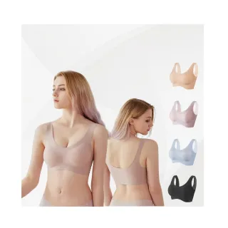 【A＆R】四件組 零重力無痕大尺碼寬肩帶(AIR SKIN BRA 零重力無痕內衣 大尺碼 寬肩帶 透氣無痕 無鋼圈)