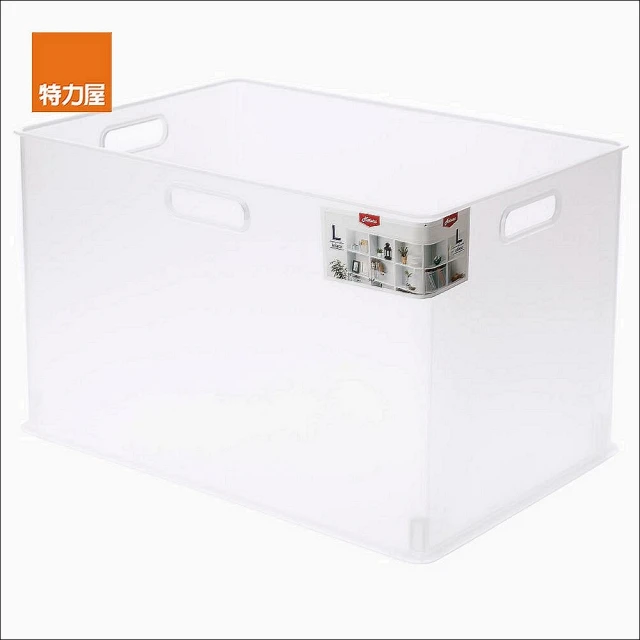 【特力屋】日本Sanka squ+ 可堆疊收納盒 透明色 L