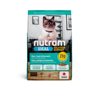 【Nutram 紐頓】I19專業理想系列-三效強化貓雞肉+鮭魚 1.13kg/2.5lb-2入組(貓糧、貓飼料、貓乾糧)