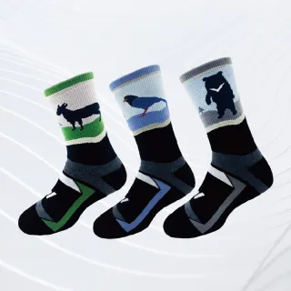 【WOAWOA】3入組 台灣特有種羊毛登山襪-高筒(100%防縮美麗諾羊毛 羊毛襪 登山襪 保暖襪 除臭襪 10245178)