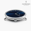 【Nordgreen 官方直營】Native 本真 月光銀系列 指針五珠精鋼錶帶手錶 36mm