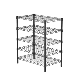 【特力屋】烤漆五層架寬75*深46*高90公分黑