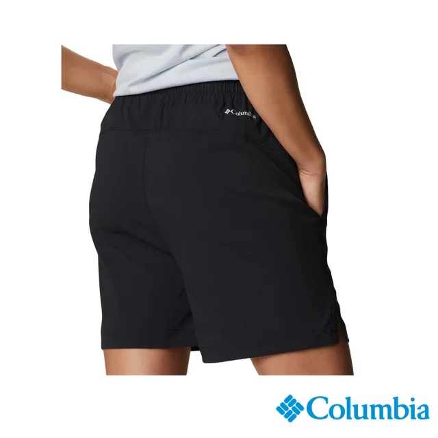 【Columbia 哥倫比亞 官方旗艦】女款- Omni-Shade UPF40防潑短褲-黑色(UAR75300BK / 2022年春夏商品)
