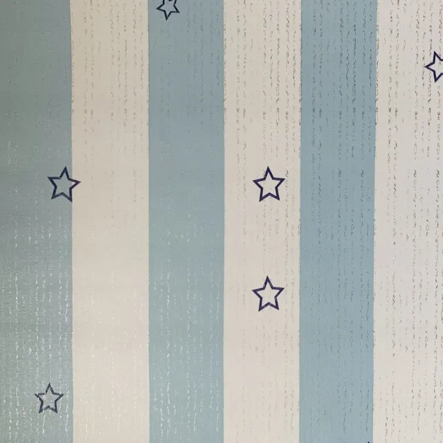 【特力屋】自黏式藍白條紋星星貼布45x200cm