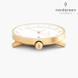 【Nordgreen 官方直營】Philosopher 哲學家 香檳金系列 香檳金 指針鈦鋼米蘭錶帶手錶 40mm