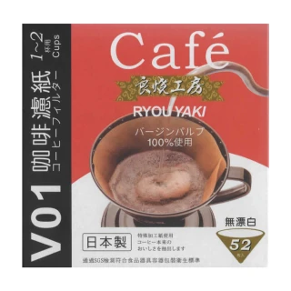 【HIYASU 日安工坊】日本製 良燒錐形無漂白咖啡濾紙系列(3盒入組 V01/V02)