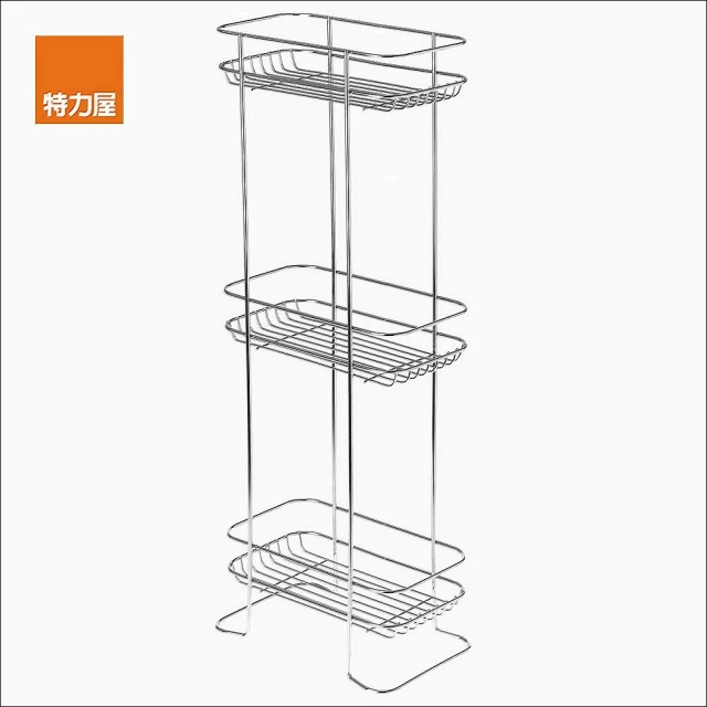 特力屋 304不鏽鋼三層方型置物架