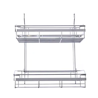 【特力屋】經濟壁掛式雙層調味罐架 