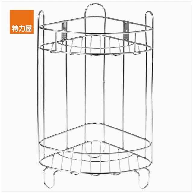 特力屋 304不鏽鋼雙層轉角置物架