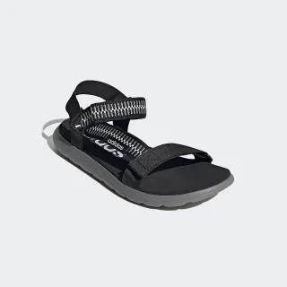 【adidas 愛迪達】運動鞋 慢跑鞋 休閒鞋 男鞋 女鞋 黑 COMFORT SANDAL(GV8243)