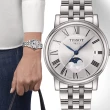 【TISSOT天梭 官方授權】T-Classic系列 CARSON 經典月相時尚女錶     母親節(T1222231103300/32mm)