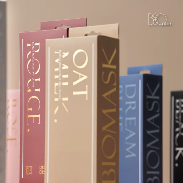【BioMask杏康安】四層成人醫用口罩- 莫蘭迪系列-胭脂紅-10入/盒(醫療級、韓版立體、台灣製造)