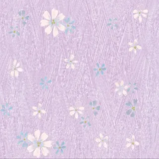 【特力屋】簡約花草蝴蝶牆紙-淡紫45x200cm