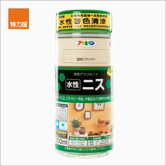 【特力屋】日本Asahipen 水性著色清漆 透明 300ml