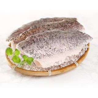 【愛上海鮮】鮮凍金目鱸魚清肉排4片組(160g±10%/片)