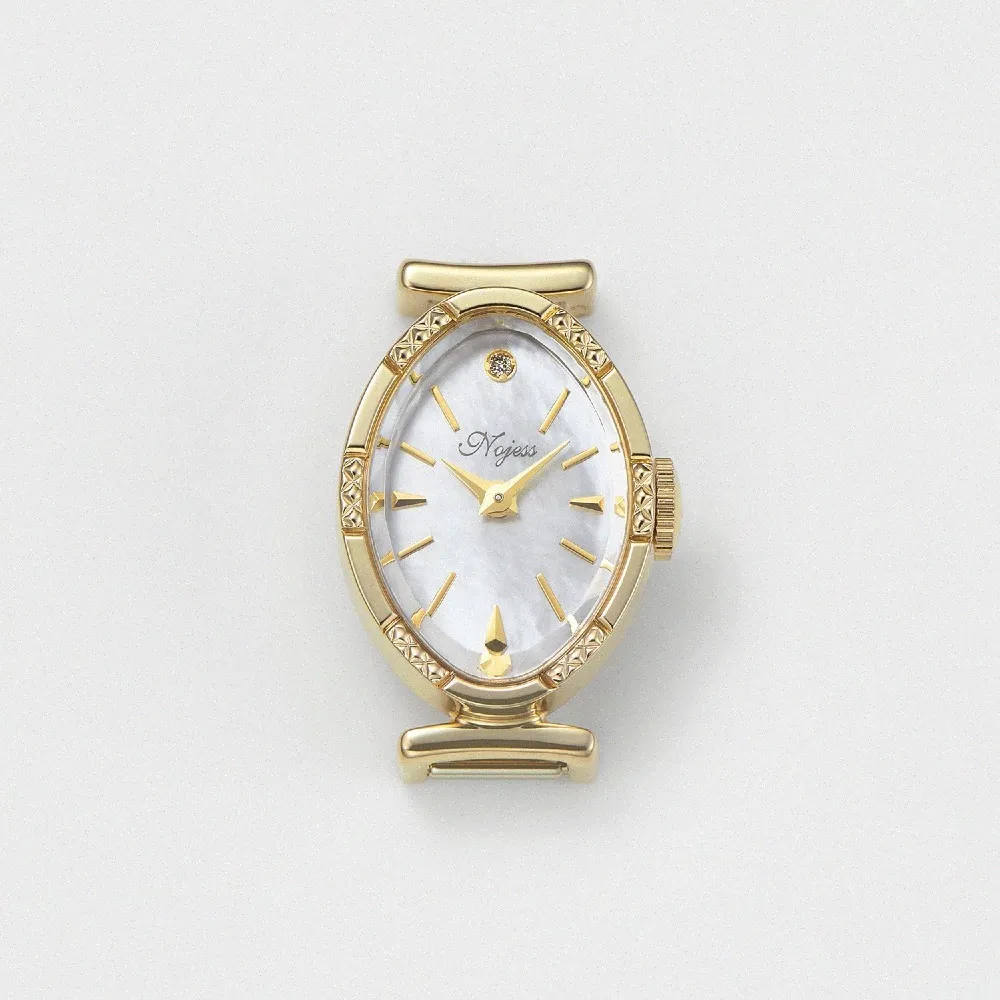 【agete】NOJESS 橢圓鑽石錶盤