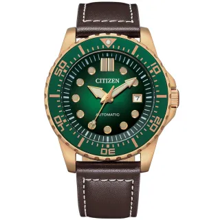 【CITIZEN 星辰】Mechanical 雅痞紳士機械腕錶 43mm(NJ0173-18X)
