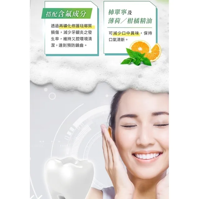【台塑生醫 Dr’s Formula】固齒健天然護潔牙膏-清新柑橘110g(6入/組)