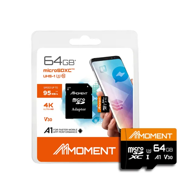 【Moment】MicroSD Card A1V30 64GB 記憶卡(記憶卡)