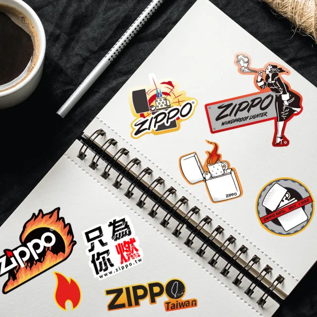 【Zippo官方直營】超燃燒ZIPPO貼紙(美國防風打火機)