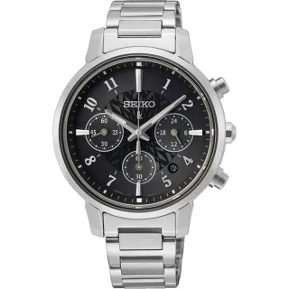 【SEIKO 精工】LUKIA 廣告款 太陽能三眼計時女錶 送行動電源 開學(SSC905J1/V175-0FC0D)