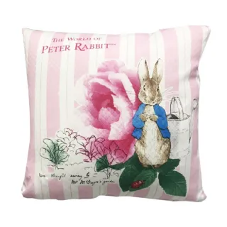 【PETER RABBIT 比得兔】經典抱枕-2款可選(英倫風雙面配色抱枕)